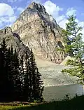 Northeast aspect rises above Sunburst Lake