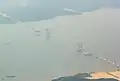 The Sungai Johor Bridge under construction in October 2007