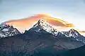 Annapurna Fang to left, Annapurna South centered