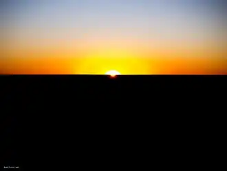 Sunset from Davenport Road, Farrars Creek, 2015