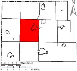 Location of Superior Township in Williams County