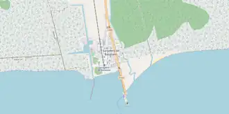 OSM map showing Surgidero and its port