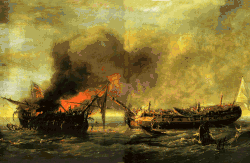 Another painting of the action by Rossel de Cercy
