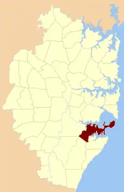 Location of the parish within Cumberland