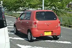 Rear view of the retro-styled Alto C2, which received special taillights and other detail changes