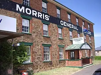 Morris' General Store in the main street of Swansea