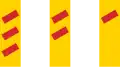 Level crossing countdown (3 stripes 3/3 to crossing ) (2 stripes 2/3 to crossing) (1 stripe 1/3 to crossing)