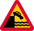 Unprotected quayside or riverbank