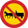 No horse-drawn vehicles