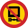 No vehicles transporting dangerous goods