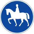 Track for rider on horseback (and pedestrians)