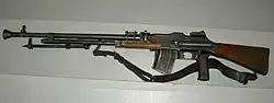 Swedish Kg m/37 light machine gun with a quick-detachable barrel.