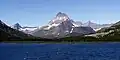 Mount Wilbur rises above Swiftcurrent Lake