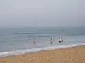 Swimmers in smooth waters at Block Island