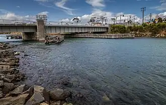 Denison Canal bridge in Dunalley