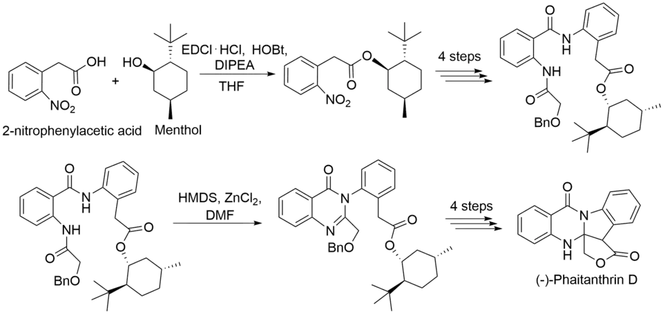 Abbreviated Synthesis of (−)-phaitanthrin D.