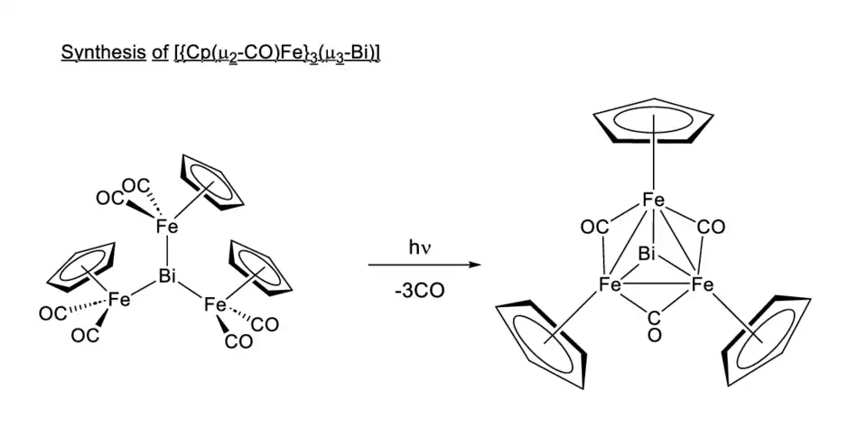 Synthesis of [{Cp(μ2-CO)Fe}3(μ3-Bi)][2]