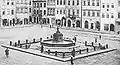 The Mermaid Monument at the Old Town Market Place in around 1920.