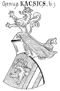 Coat of arms of the Szécsényi of the Kacsics clan