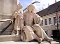 Monument to Kossuth on Klauzál Square in Szeged