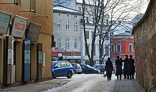 Haredi Jews in the Szeroka Street