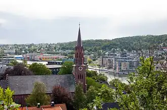 The cathedral, located in central Tønsberg