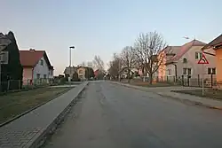 Road through Třtěnice