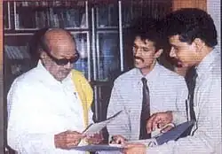 T.Srinivasa Rao and R.Gnanasegaran meeting Tamilnadu Chief Minister M Karunanidhi