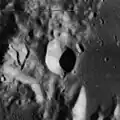 Lunar Orbiter 4 image of T. Mayer E