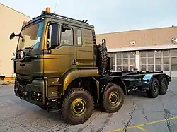 A TG MIL TGS (8x8), this example a Swedish Army trials vehicle