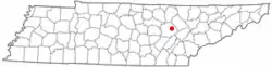 Location of Fairfield Glade, Tennessee
