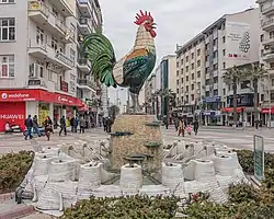 Rooster is the symbol of the city