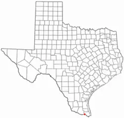 Location of Bluetown-Iglesia Antigua, Texas
