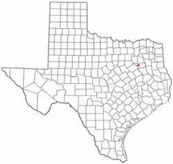 Location of Log Cabin, Texas