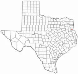 Location of Carthage, Texas