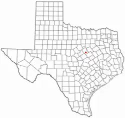 Location of Clifton, Texas
