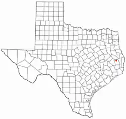 Location of Colmesneil, Texas