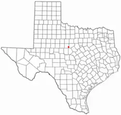 Location of Cross Plains, Texas