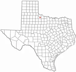 Location of Crowell, Texas