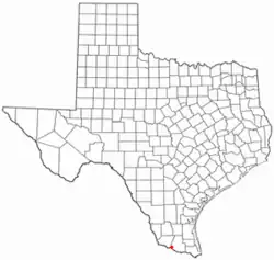 Location of Cuevitas, Texas