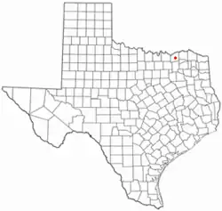 Location of Dodd City, Texas