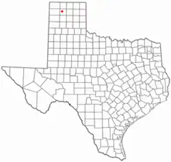 Location of Dumas, Texas