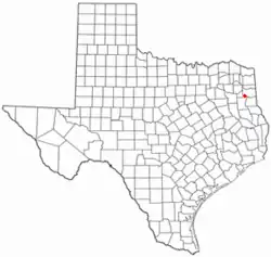 Location of Easton, Texas