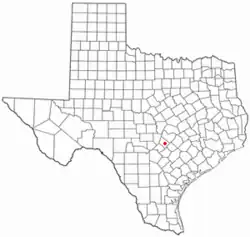 Location of Hays, Texas