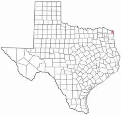 Location of Leary, Texas