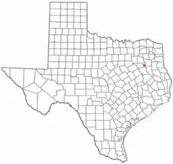 Location of Moore Station, Texas