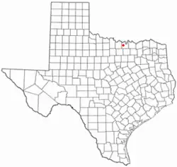 Location of Muenster, Texas