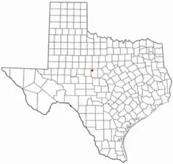 Location of Novice, Texas