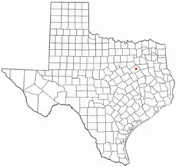 Location of Powell, Texas