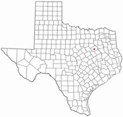 Location of Retreat, Texas